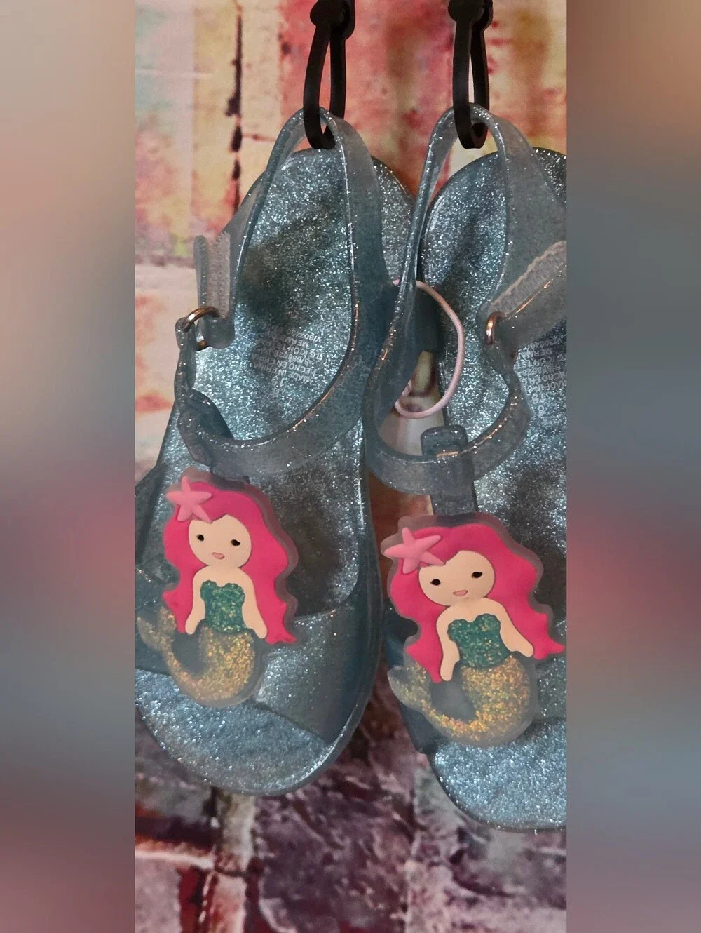 Sparkle Mermaid Jelly Sandals NWT
